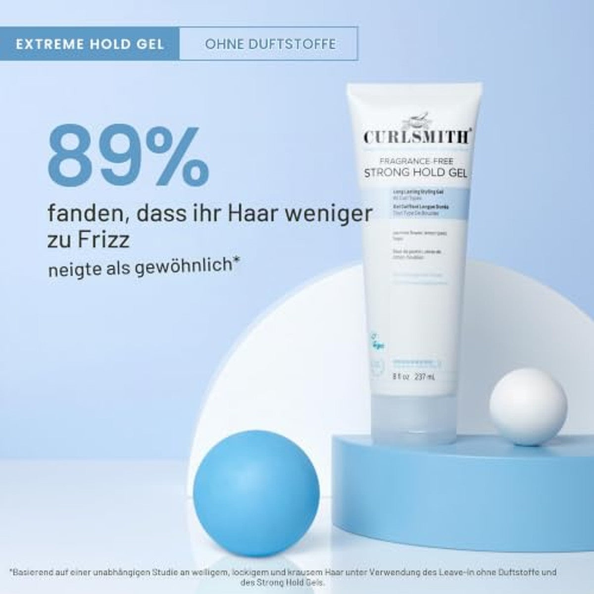 Curlsmith Geurvrije Strong Hold Gel - 6-pack