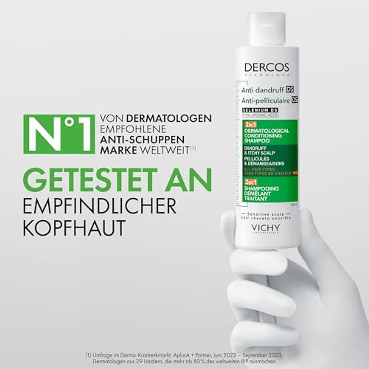 Vichy Dercos 2-in-1 Anti-roos Shampoo en Verzorgende Conditioner 390 ml - 6-pack