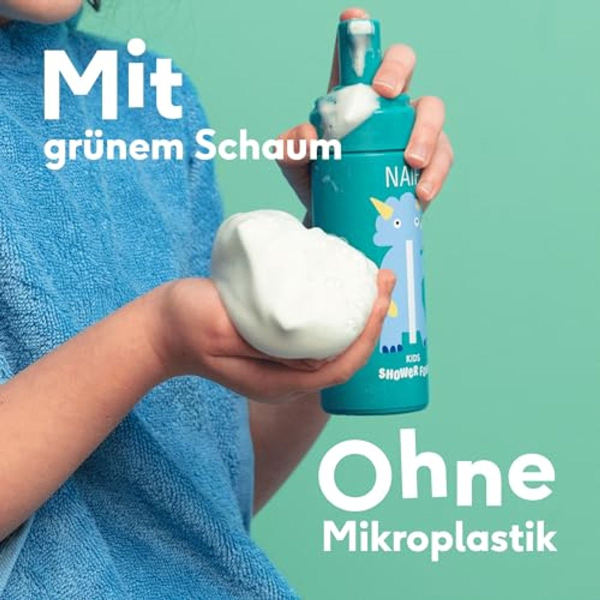 Naïf Kids Kleurrijk Doucheschuim 6 x 150 ml - Voordeelverpakking
