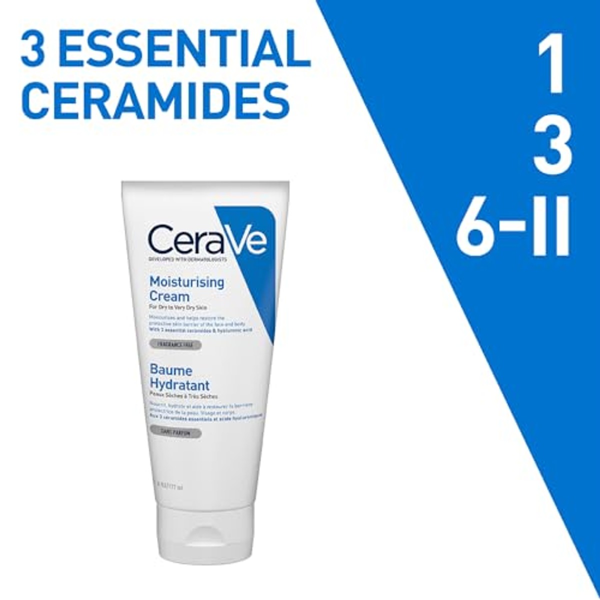CeraVe Vochtbalsem voor Lichaam, Gezicht en Handen 177 ml - 3-pack