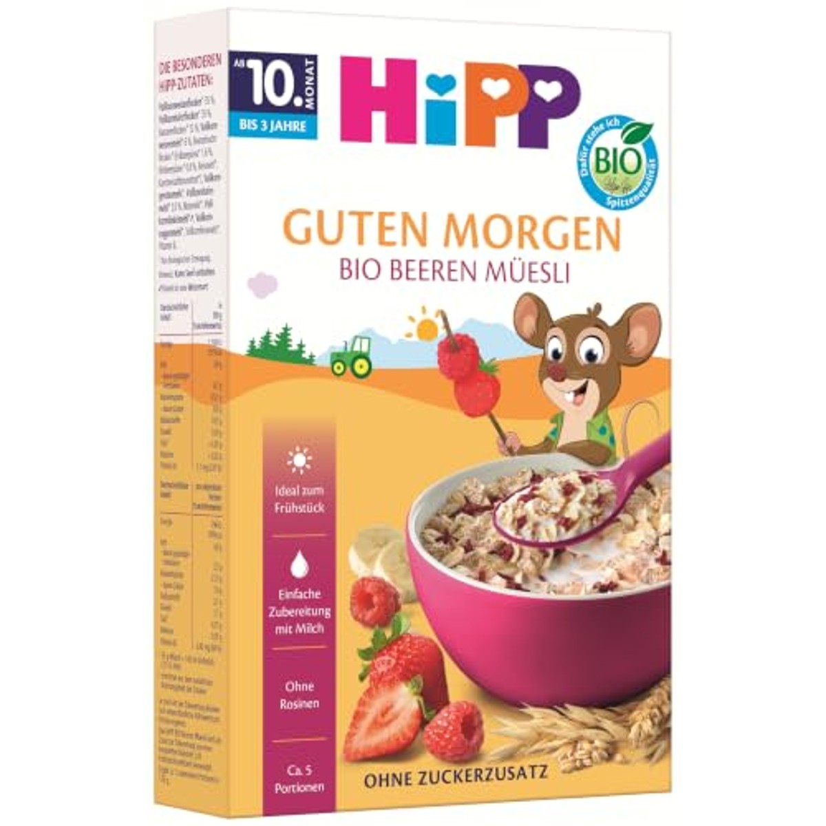 HiPP Biologische bessenmuesli 8 x 200 g – HiPP