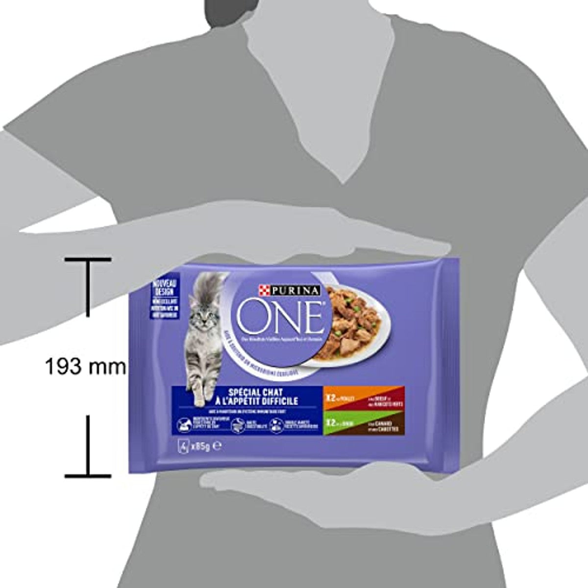 Purina One Speciaal natvoer kattenvoer rund, kip, eend & kalkoen 340 g - 6-pack