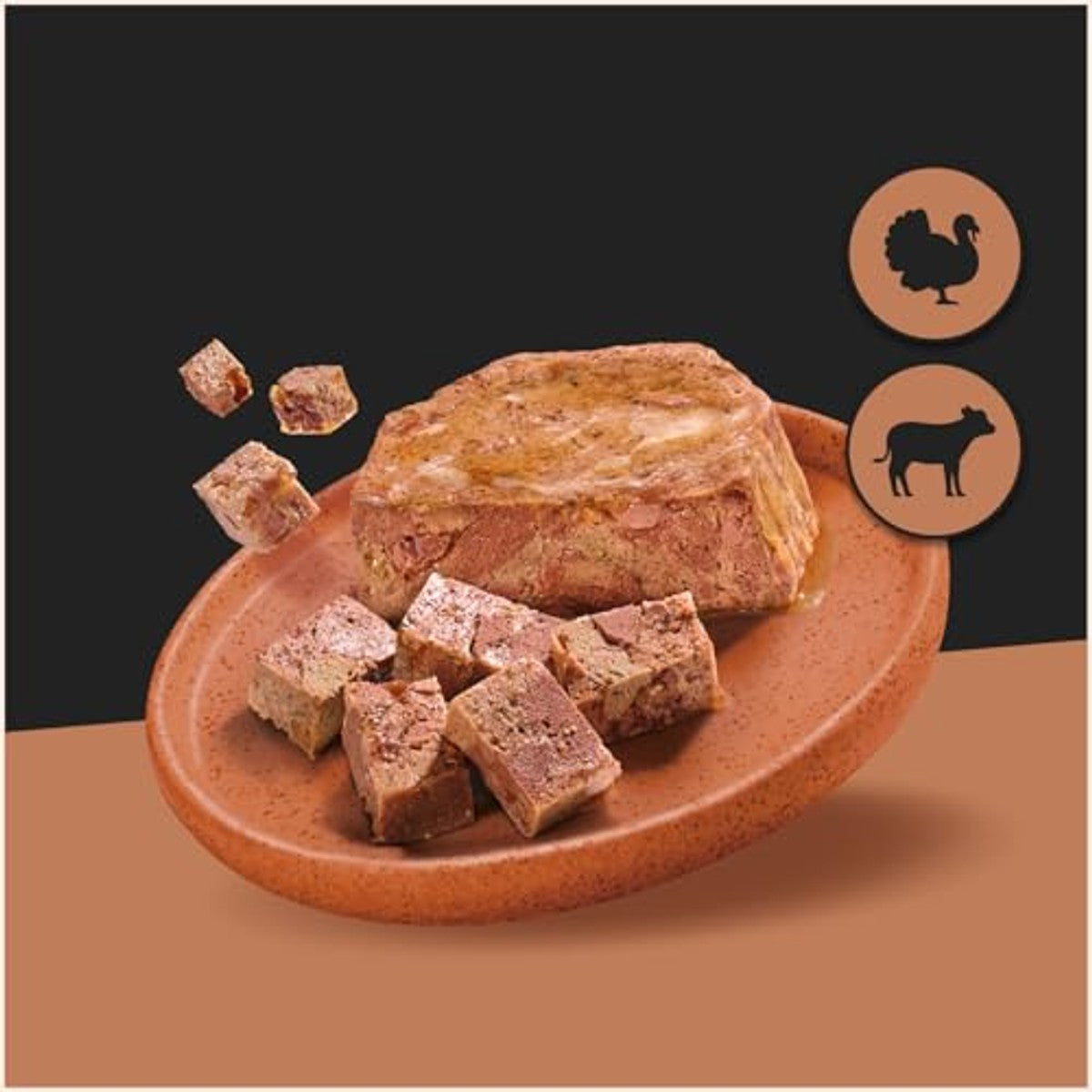 Cesar Schaal Junior 14 x 150 g met kalf & kalkoen stukjes in taart (verpakking van 14) – Cesar