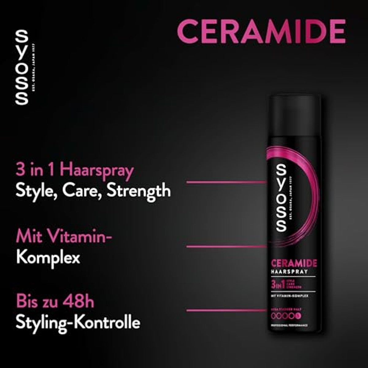 SYOSS Ceramide Complex Haarspray Houdbaarheid 5 400 ml – Syoss