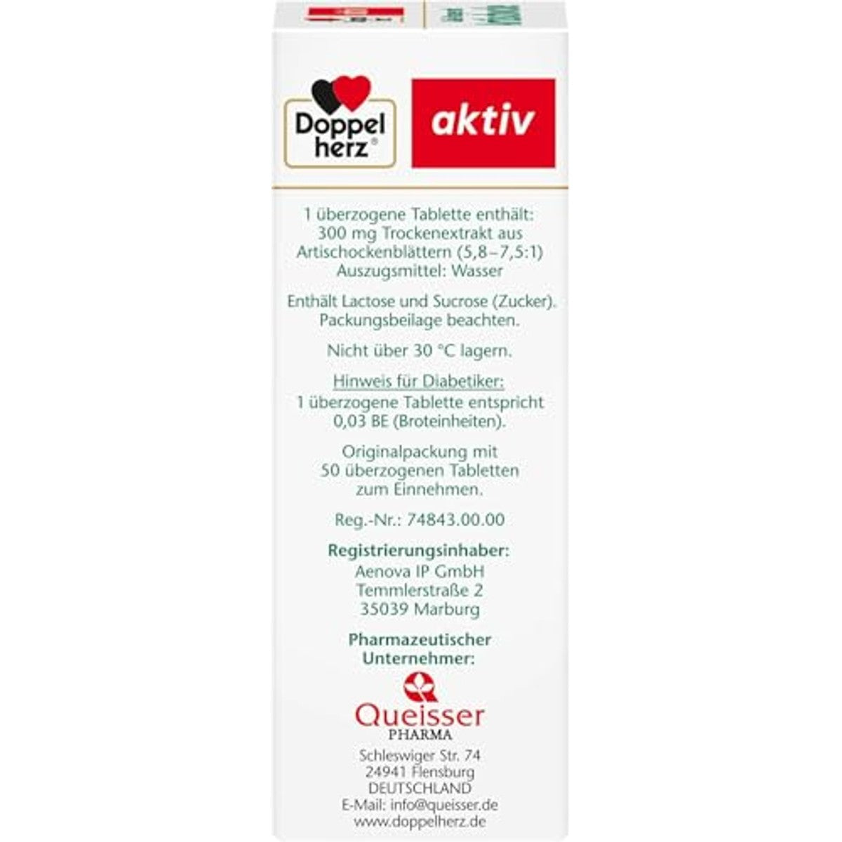 Doppelherz Galle-dragee met Artisjok 50 Tabletten - 6-pack