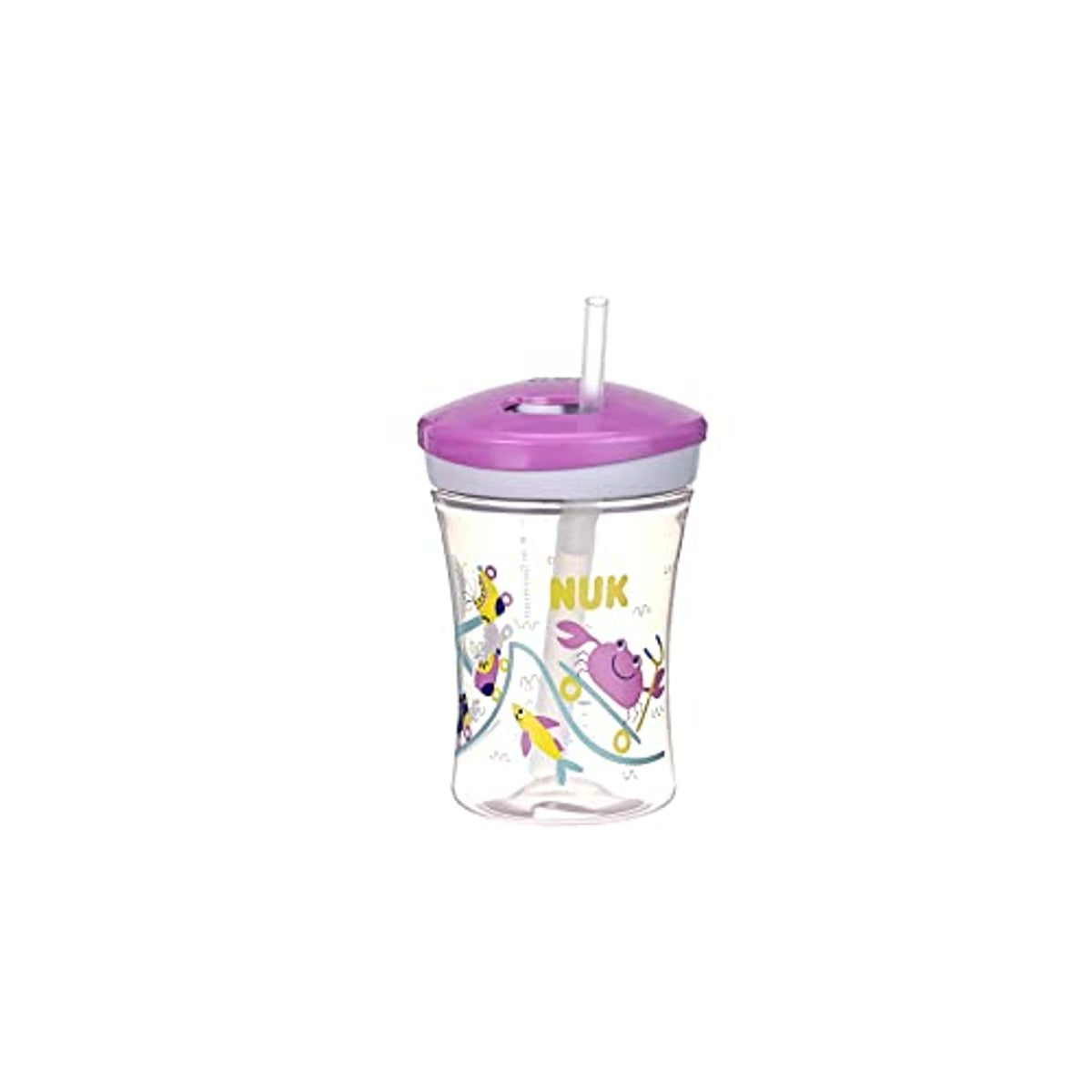 NUK 3-in-1 drinklernset paarse krab 3 x 230 ml - Voordeelverpakking