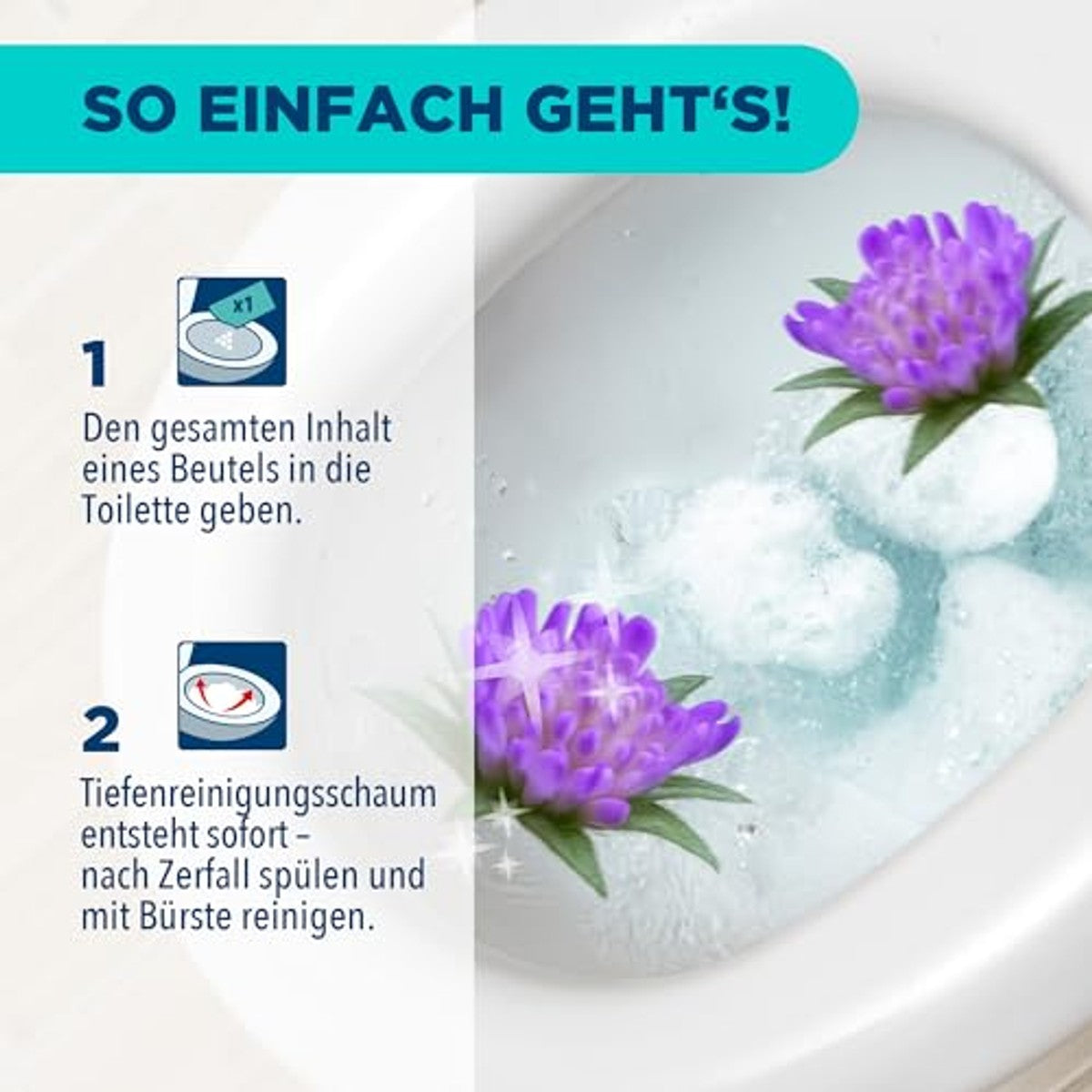 Dr. Beckmann Intensiv WC-schuimreiniger Floral Fresh 3 x 100 g – Dr. Beckmann