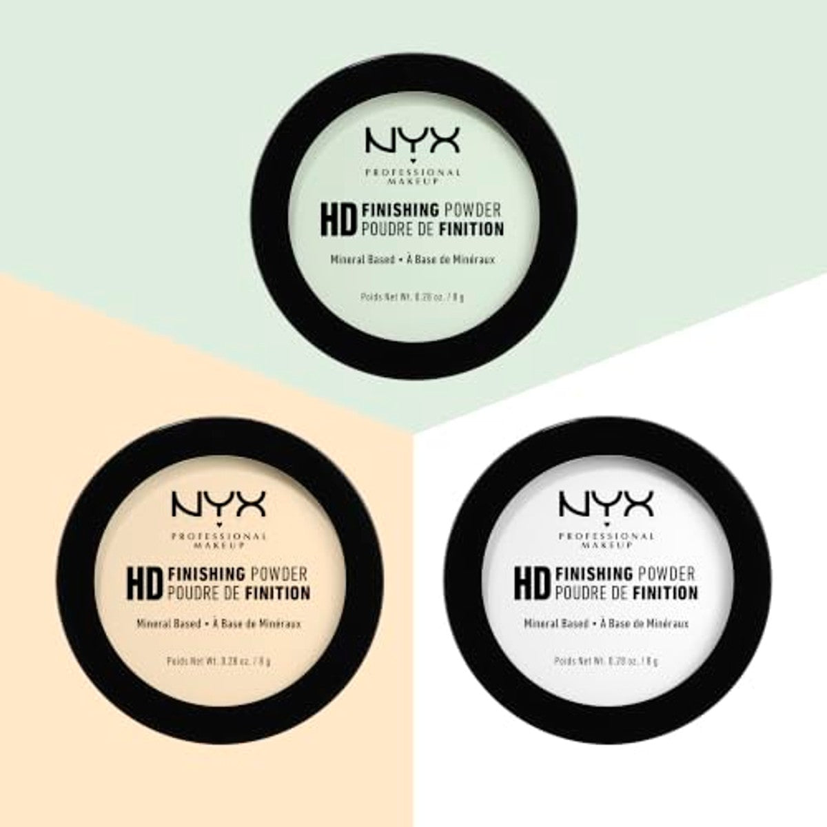 NYX PROFESSIONAL MAKEUP High Definition Finishing Powder 8 gram - 3 stuks