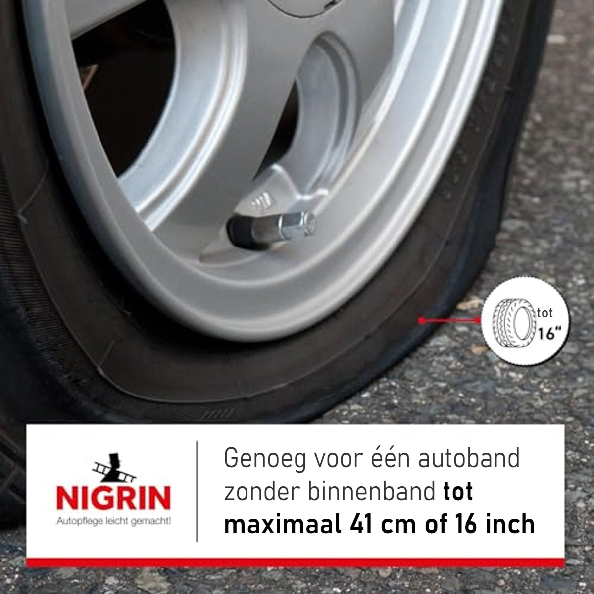 NIGRIN 74074 Bandendicht 6 x 500 ml - Voordeelverpakking – foto 5