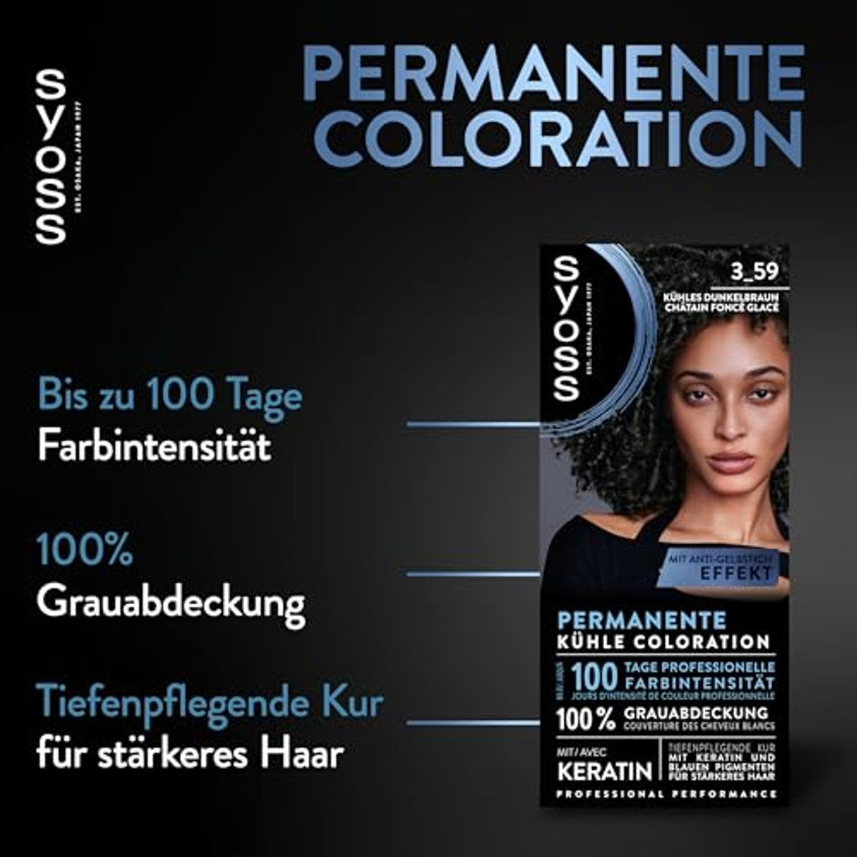 Syoss Coloration 3_59 Koel donkerbruin 115 ml – Syoss