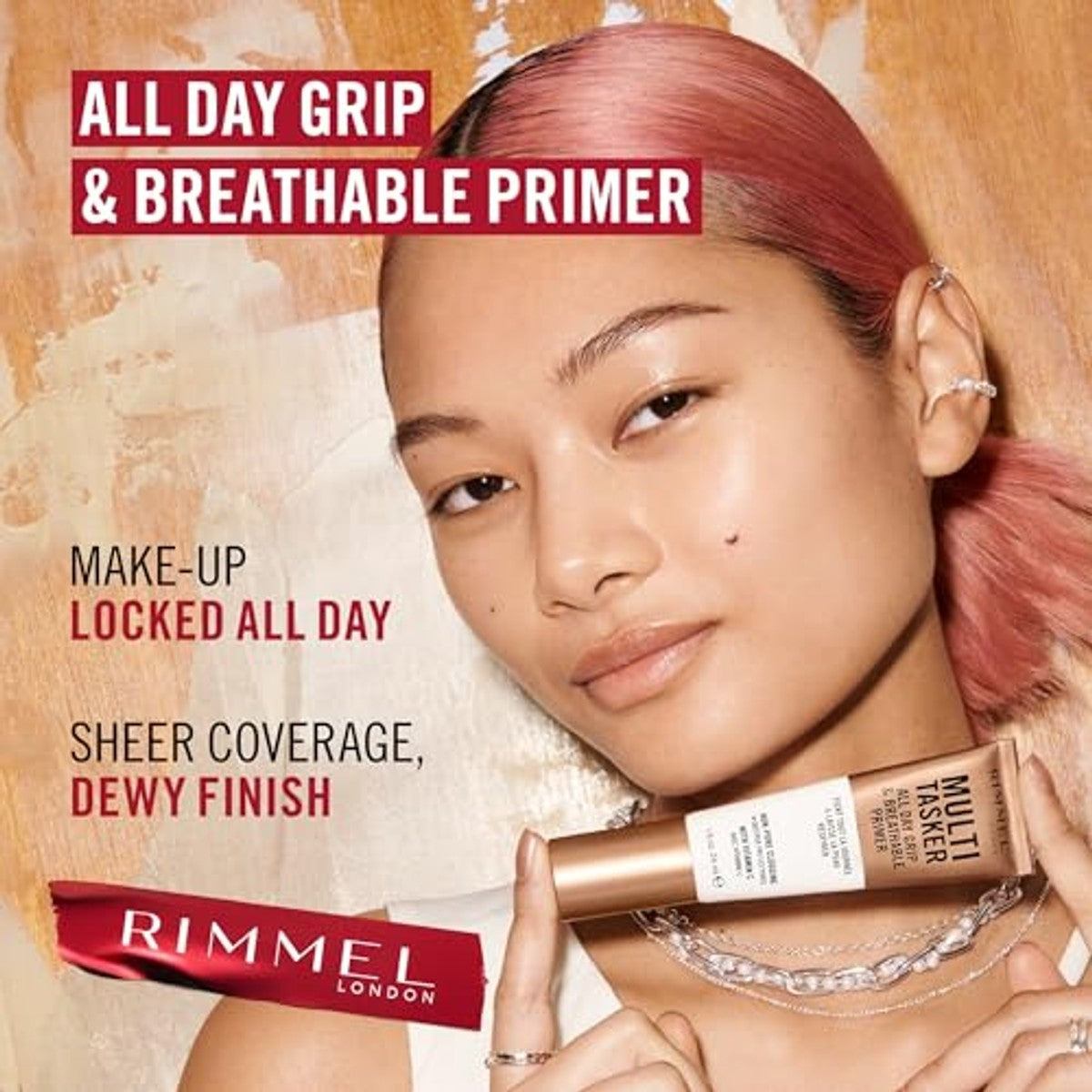 Rimmel London Multitasker All Day Grip & Ademend Primer 24 ml - 3 stuks