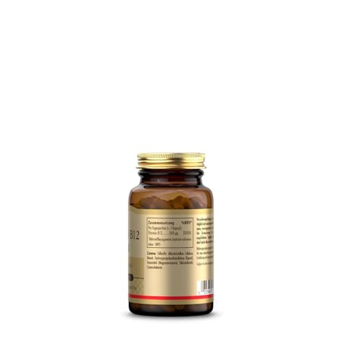 SOLGAR® Vitamine B12 500 µg - ondersteunt zenuwen, psyche en energiestofwisseling, vermindert vermoeidheid - ideaal voor veganisten en vegetariërs - 50 dagen voorraad – SOLGAR