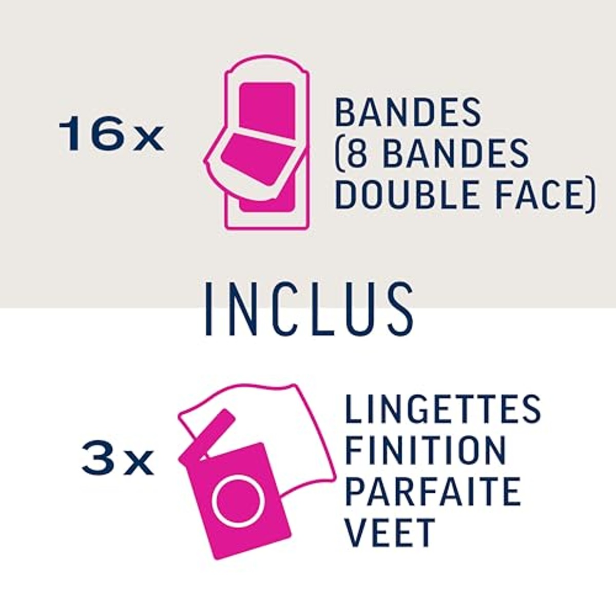 Veet Pure koude wasstrips gevoelige huid 16 strips - 6-pack