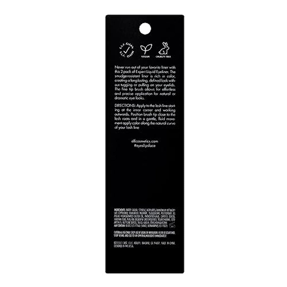 e.l.f. Expert Liquid Liner Jet Black 2 Stück - 6 stuks