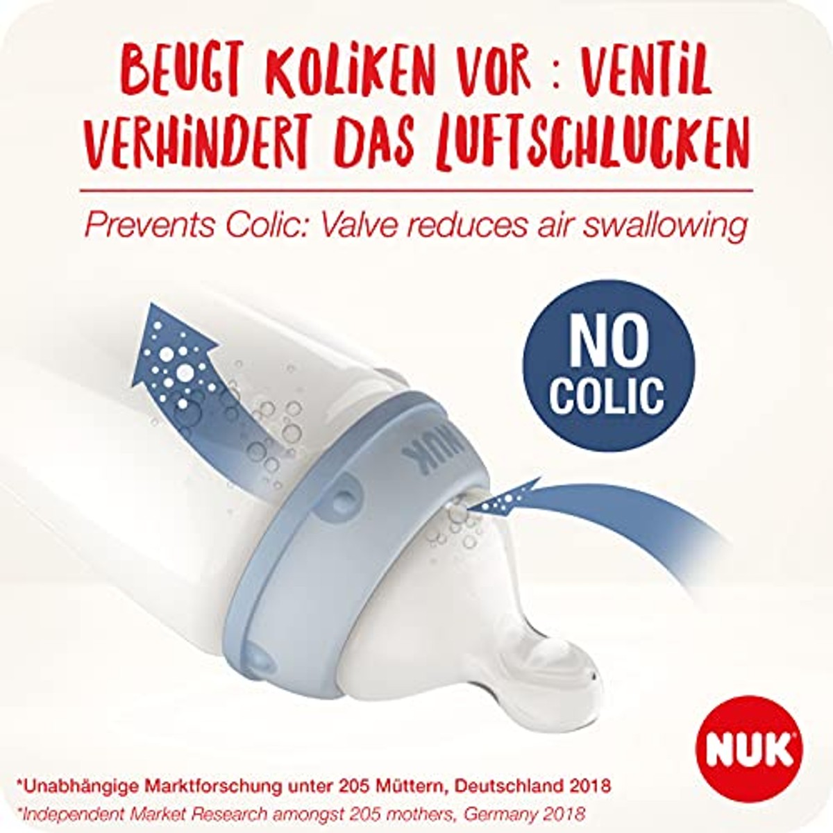 NUK First Choice+ Flow Control Drinkzuiger 2 stuks (verpakking van 3) – NUK
