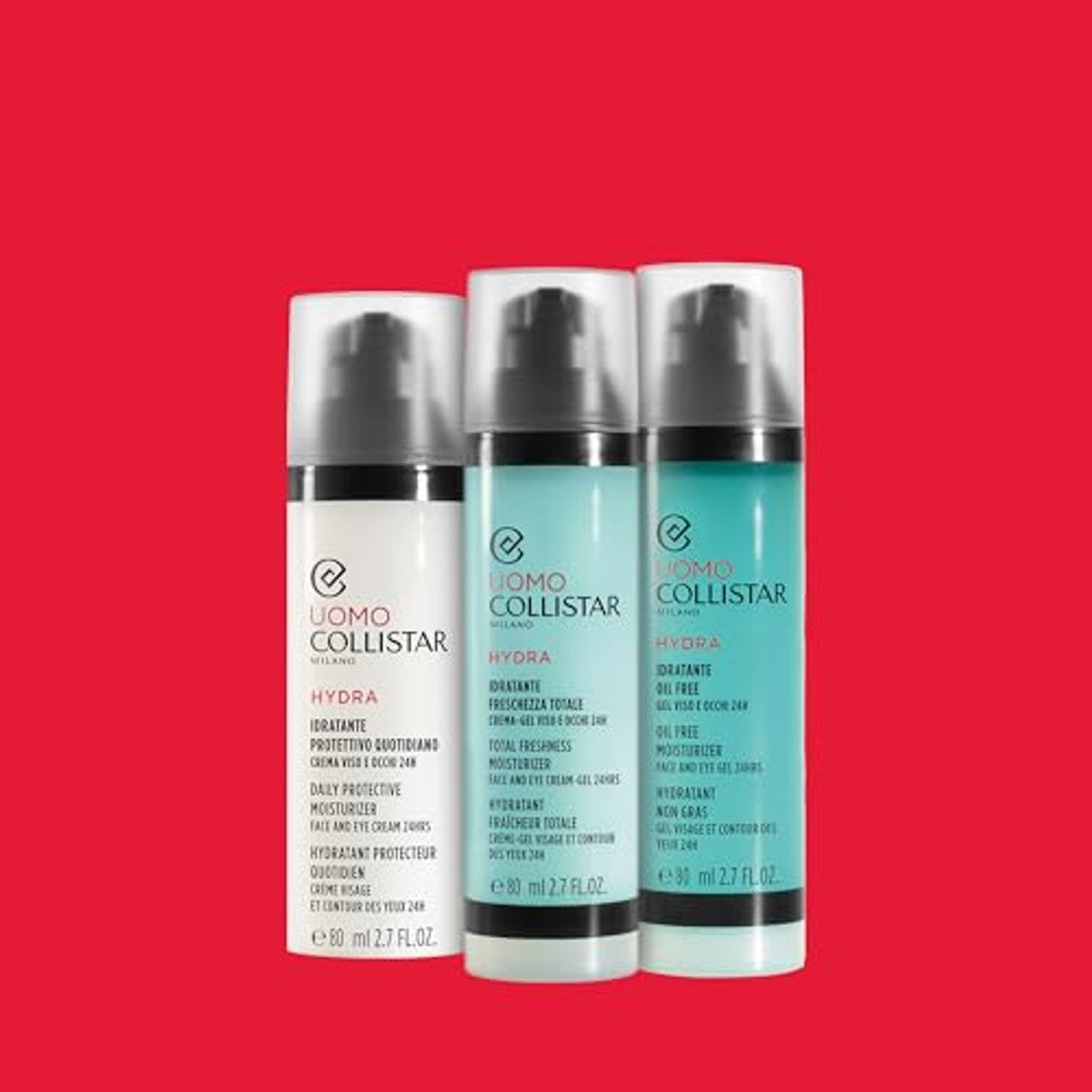 Collistar Hydra Vochtinbrengende Gezichts- en Ooggel voor Mannen 80 ml - 6-pack