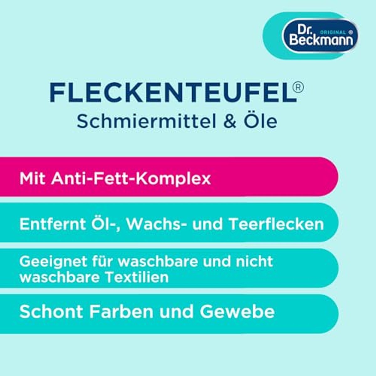 Dr. Beckmann Fleckendufel Smeermiddel & Olie 50 ml – Dr. Beckmann