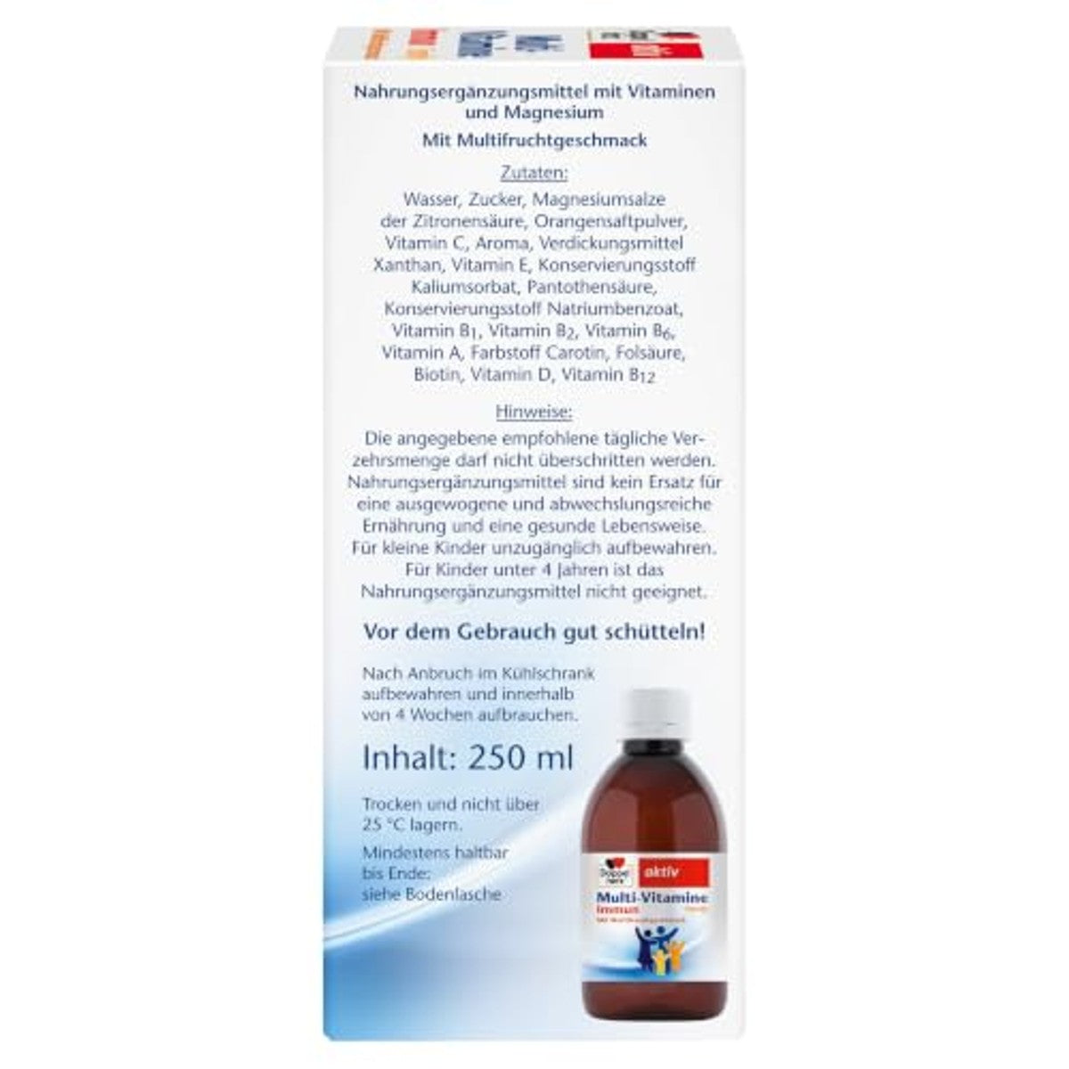 Doppelherz Multi-Vitamines Immun Family Multi-Fruitsmaak 250 ml - 6-pack