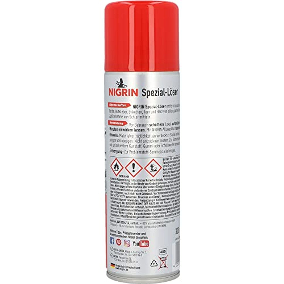 NIGRIN Sticker Remover Spray 300 ml – NIGRIN