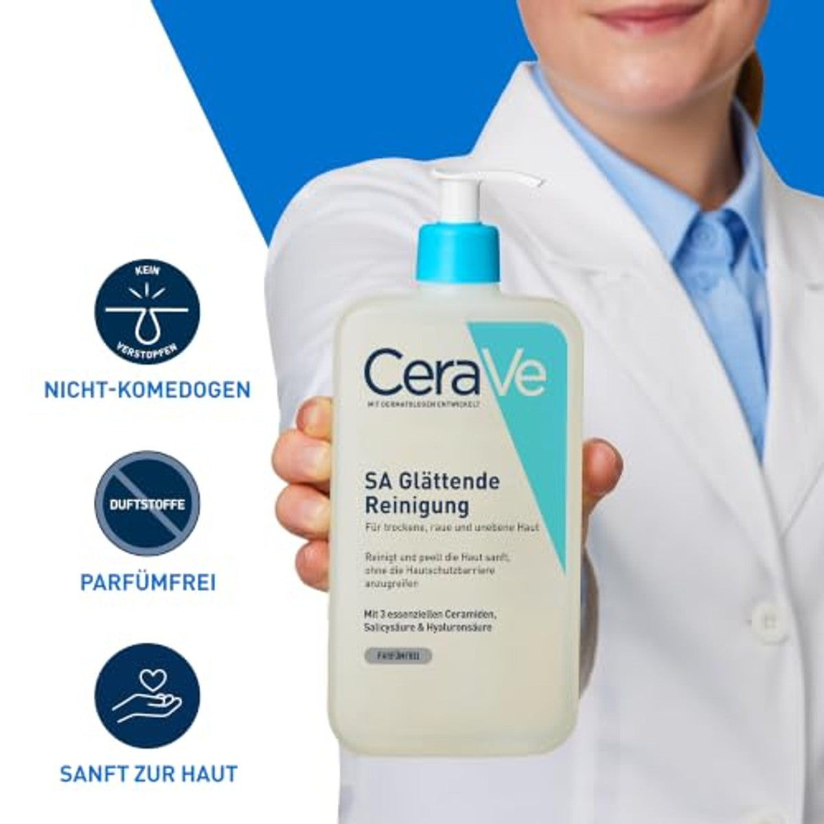 CeraVe SA Gladmakende Reiniging voor Droge, Ruwe en Oneffen Huid 236 ml - 6-pack