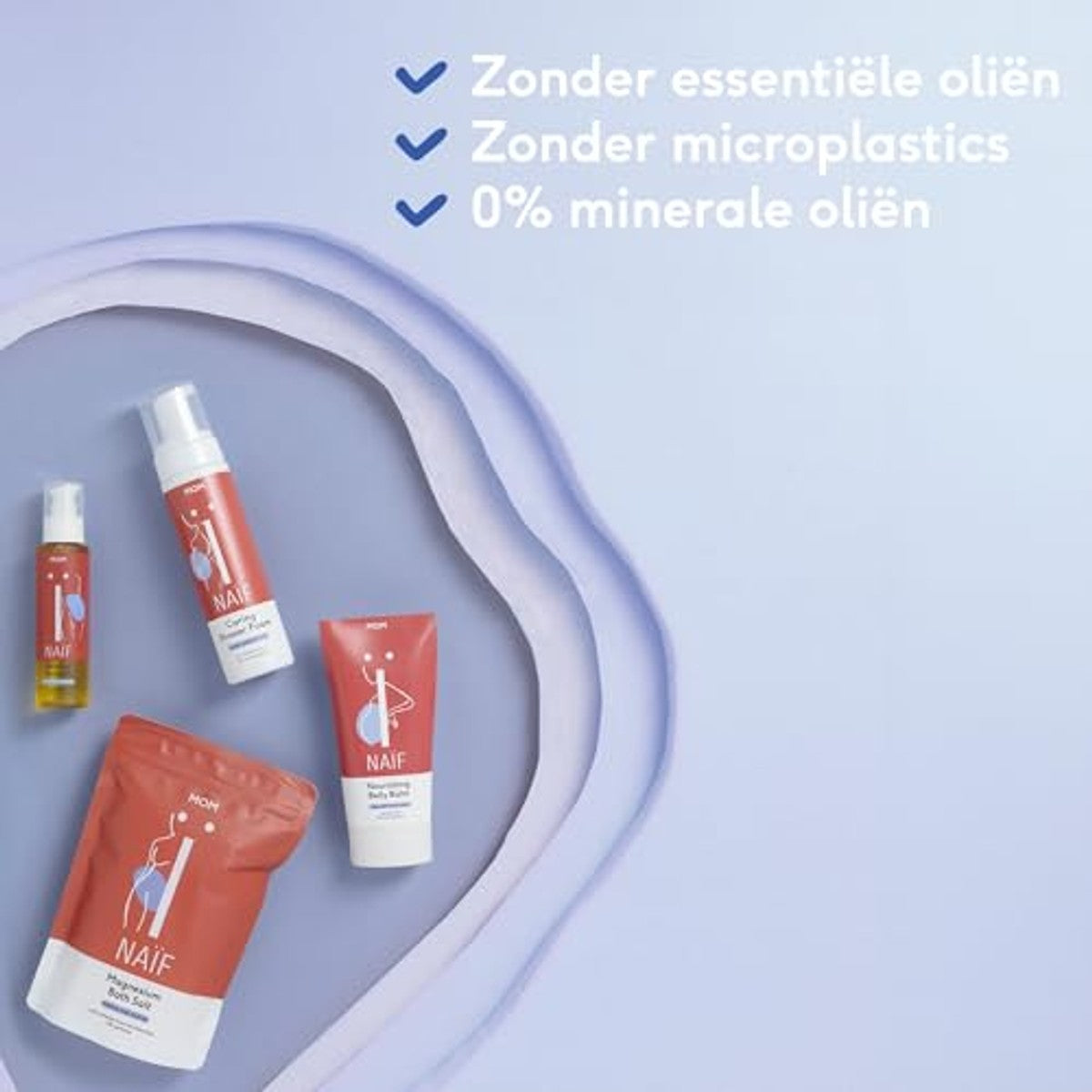 Naïf Rijke verzorgingsbalsem voor zwangerschap 3 x 75 ml - Voordeelverpakking
