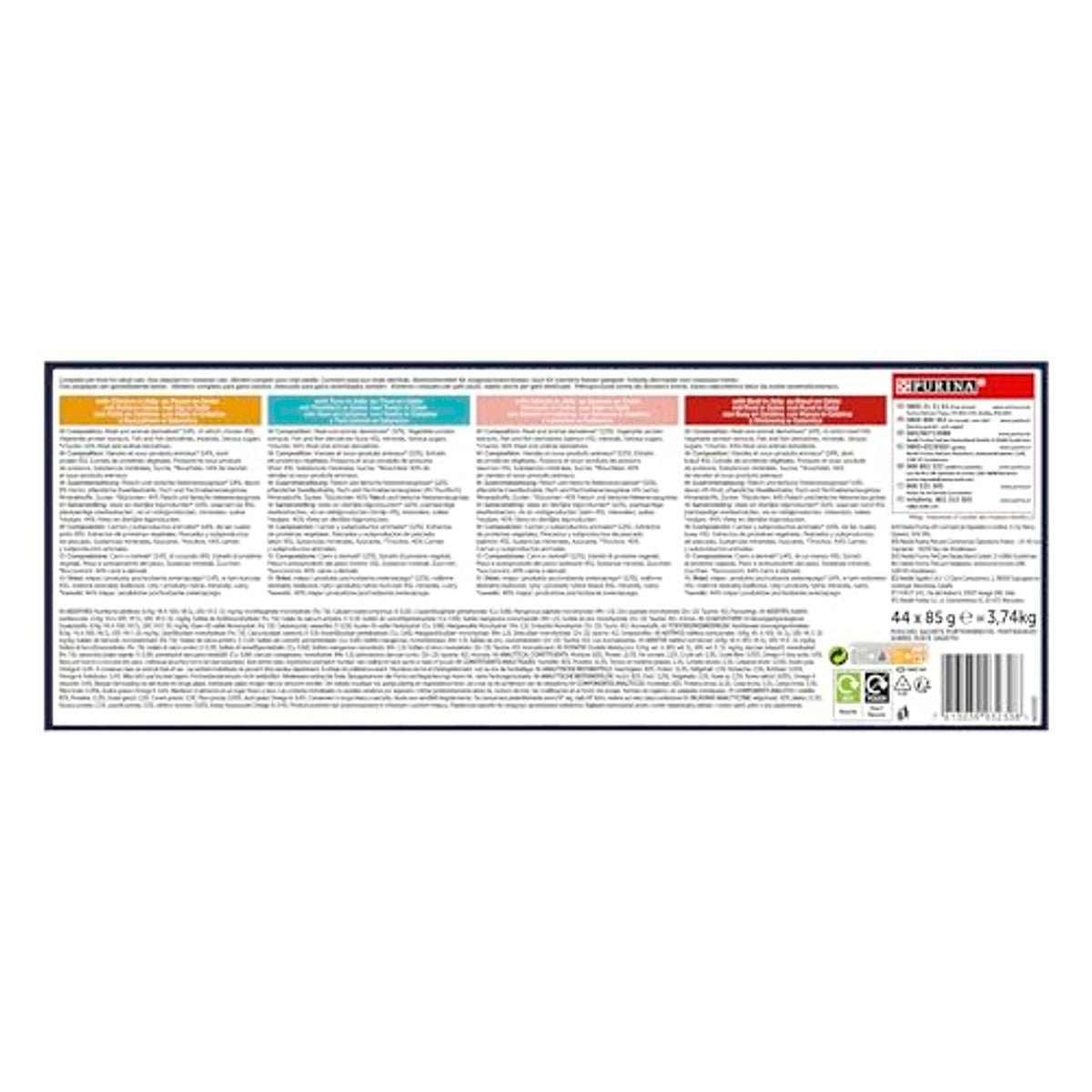 Felix Purina Fantastic natvoer voor katten 44 zakjes à 85 g – Felix