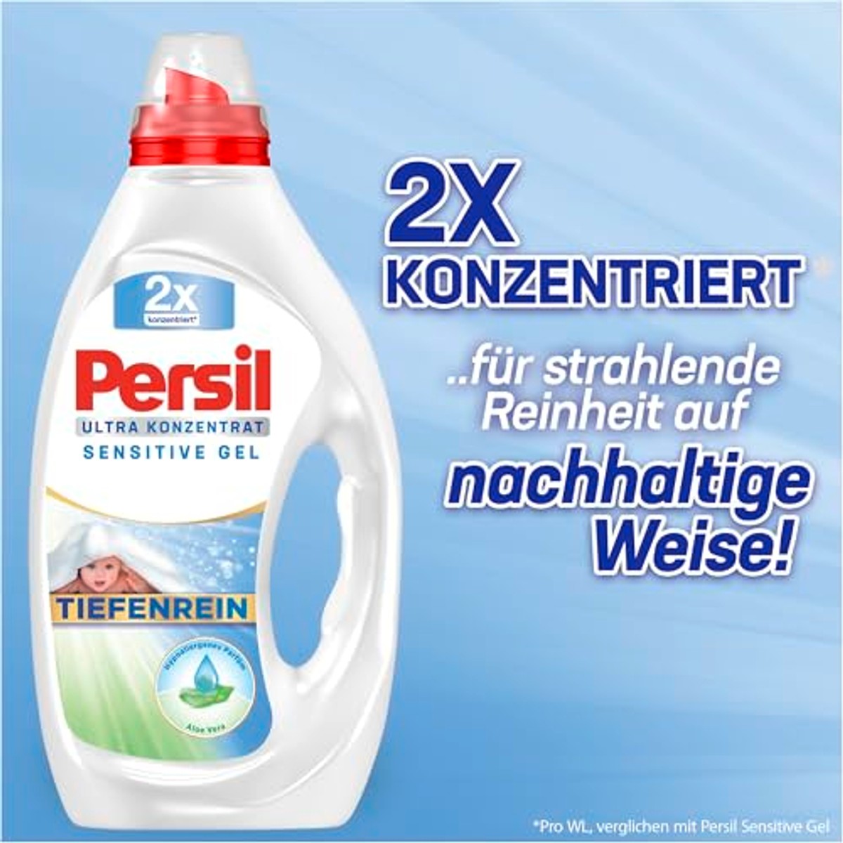 Persil Vloeibaar wasmiddel Sensitive 124 wasladingen - 3-pack