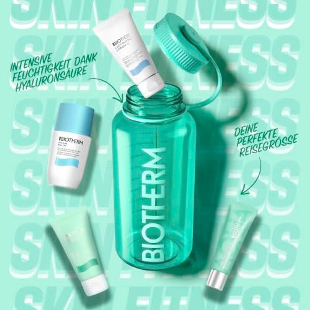 Biotherm Aqua Drop-Set Grün Verfrissende Reisset voor de Normale Huid Reisformaat - 3-pack