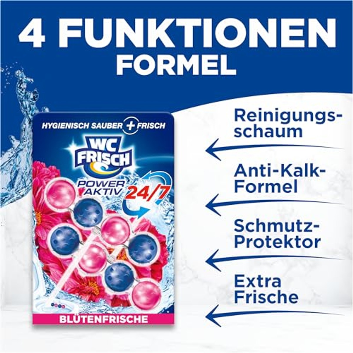 WC-Frisch Kraft Aktiv Bloemenfrisheid 6 x 10 stuks - Voordeelverpakking