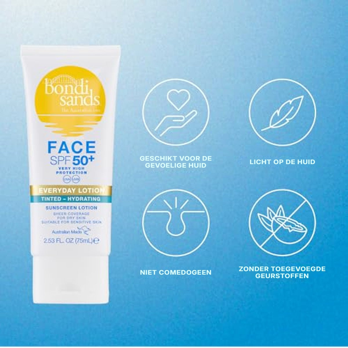 Bondi Sands Everyday Lotion Tinted SPF 50+ 6 x 75 ml - Voordeelverpakking – foto 5
