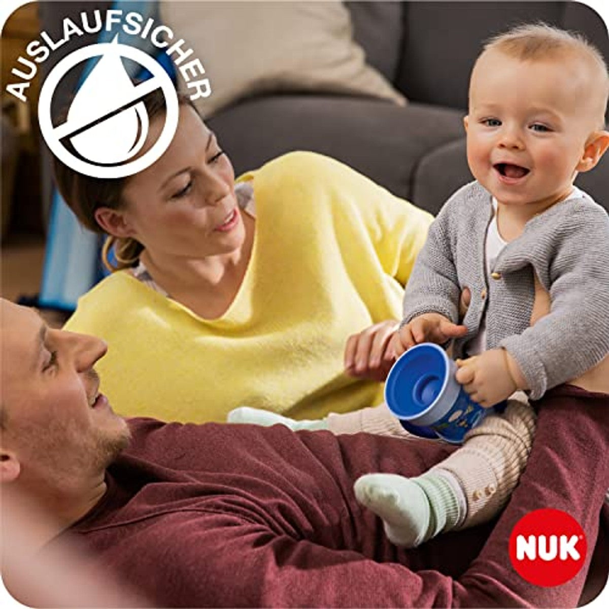 NUK Mini Magic Cup blauw lieveheersbeestje 6 x 160 ml - Voordeelverpakking