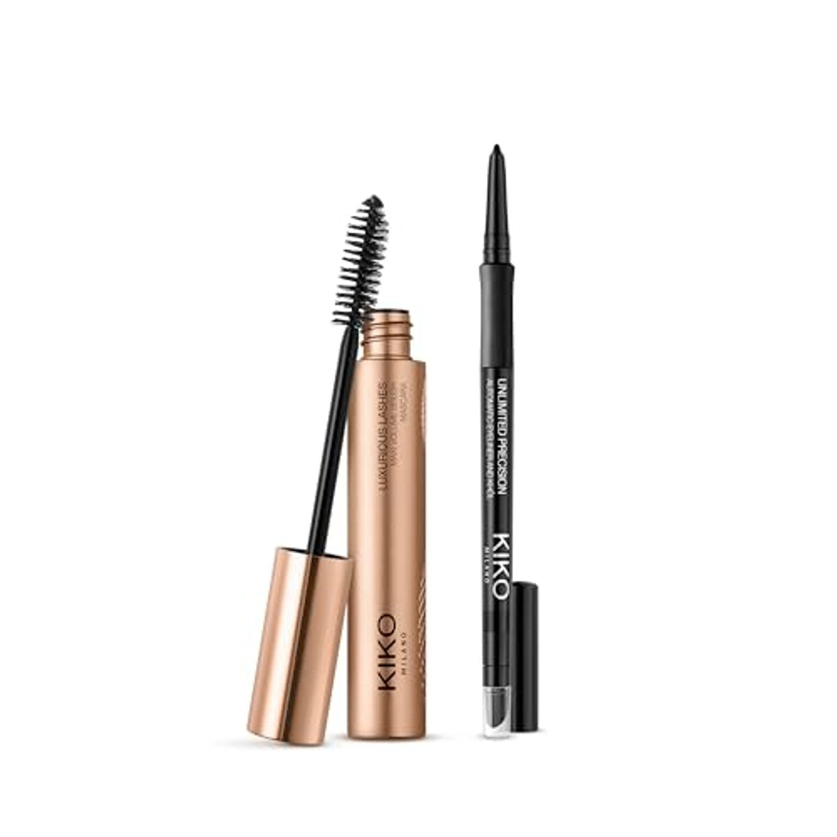 KIKO Milano Luxe Eye Set, Make-Up Set: 1 Remodellerende mascara en 1 kajalstift – Kiko Milano