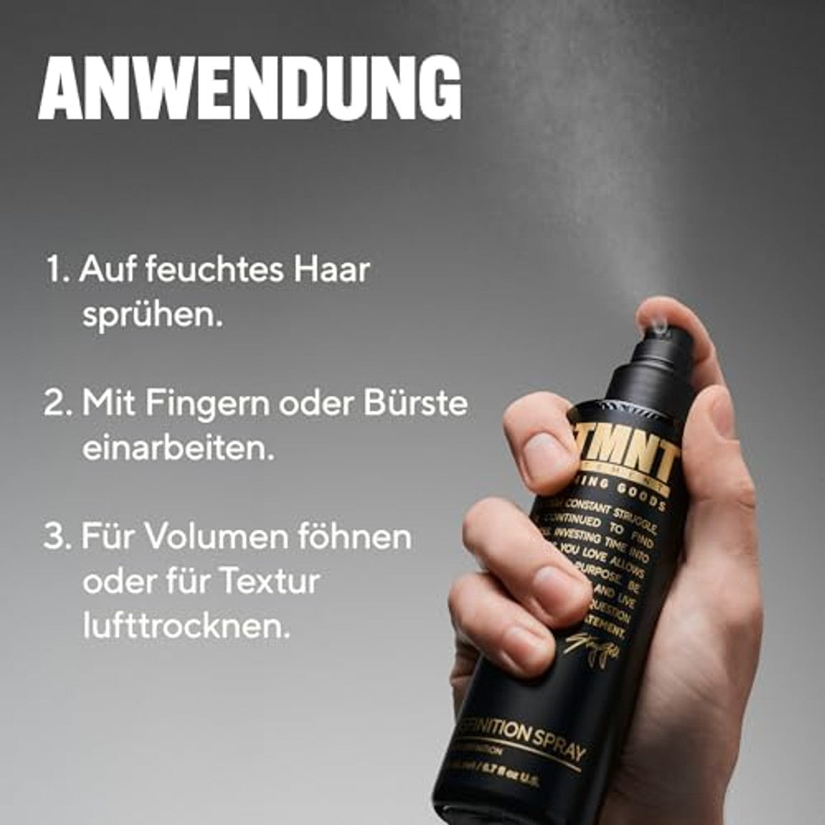 STMNT STATEMENT GROOMING GOODS Definition spray 200 ml, sterke textuur en definitie, halfmatte afwerking, droogt niet uit, grip en volume – STMNT STATEMENT GROOMING GOODS