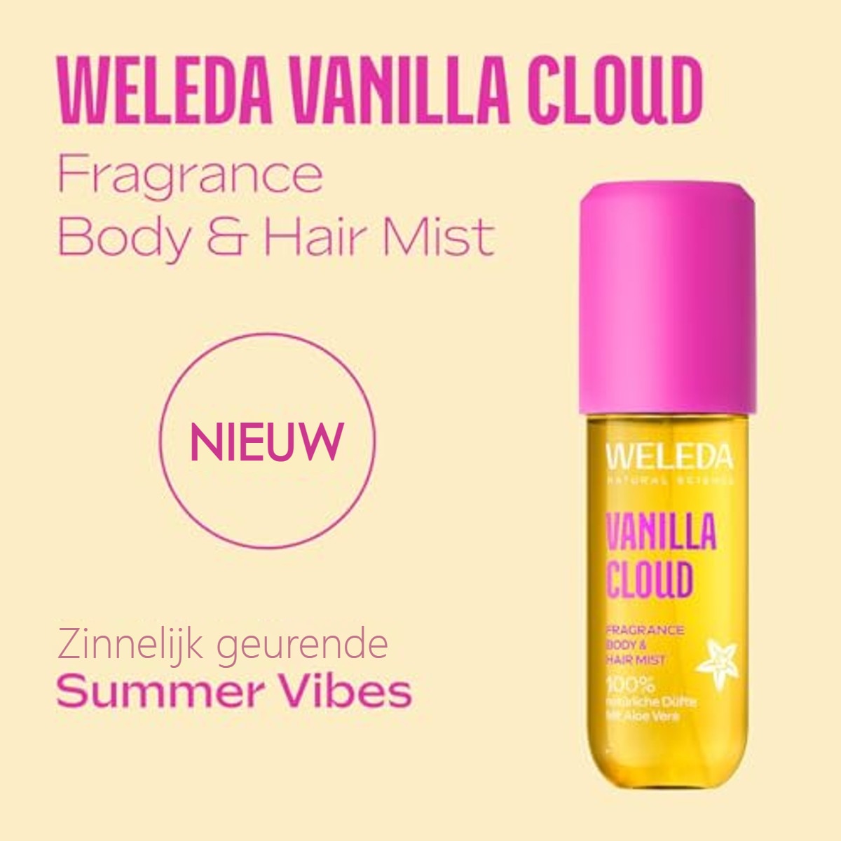 Weleda Fragrance Body & Hair Mist Vanilla Cloud 95 ml - 3-pack – foto 5