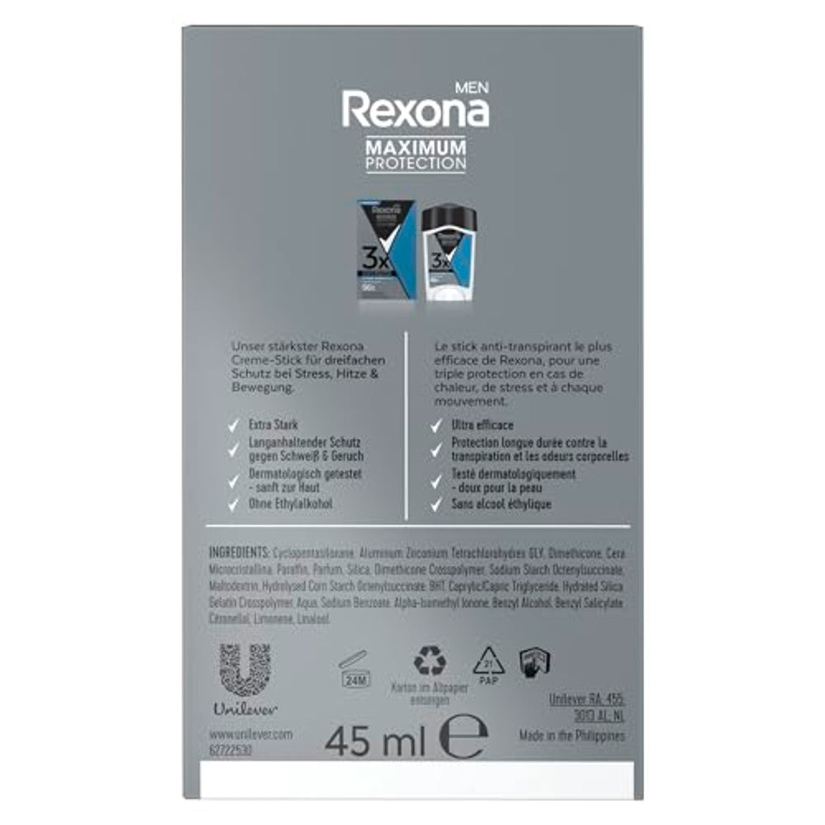Rexona Men Maximum Protection Clean Scent - 6-pack