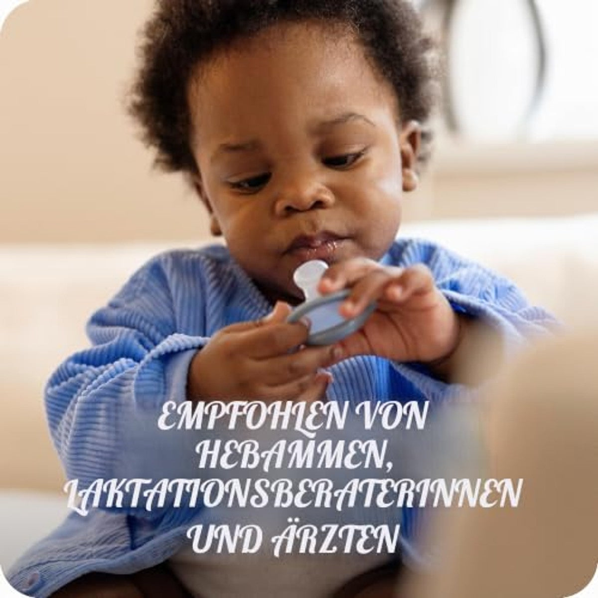 NUK MommyFeel Fopspeen 0-9 maanden greige & zandsteen, 2 stuks – NUK