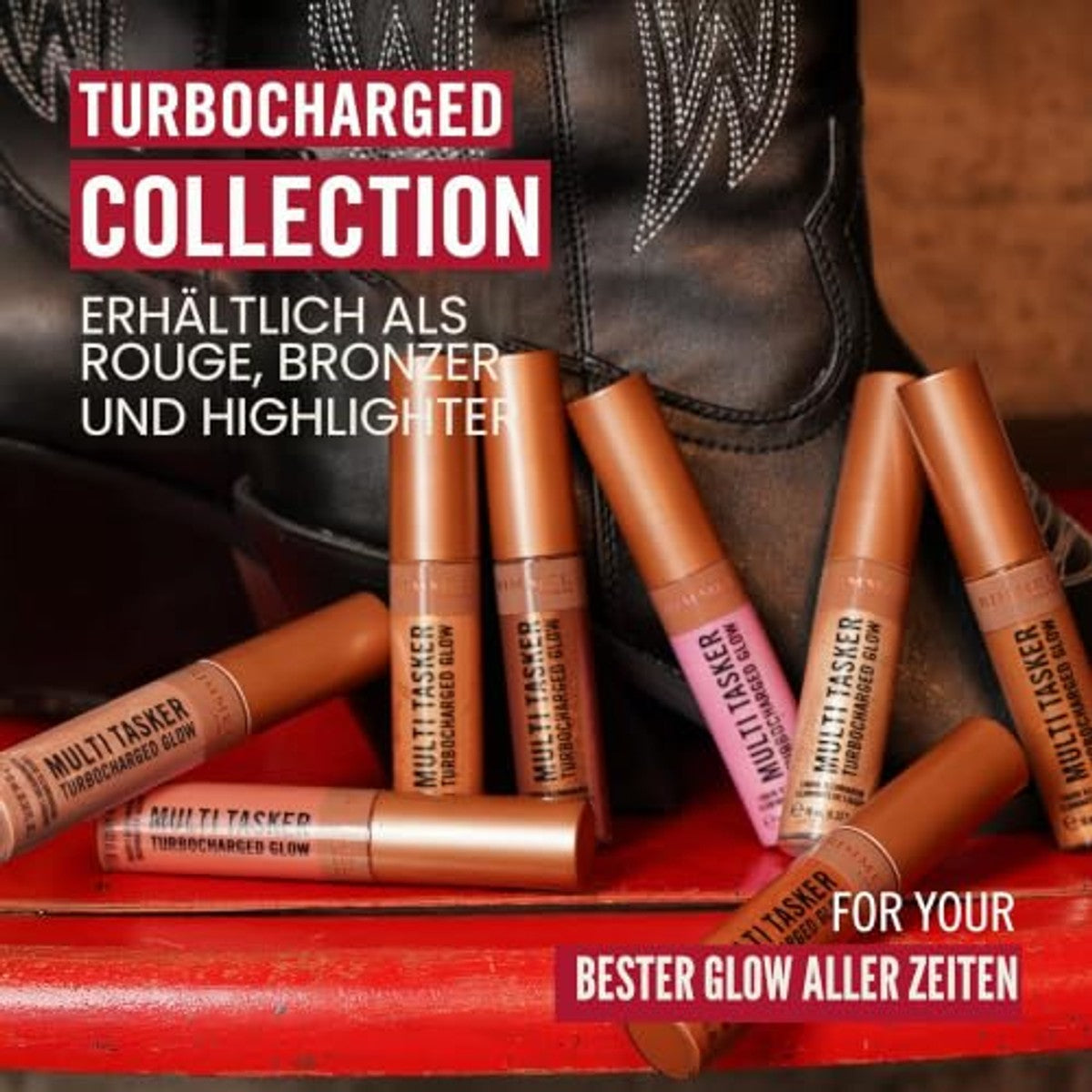 Rimmel London Multi Tasker Turbocharged Glow - 3 stuks