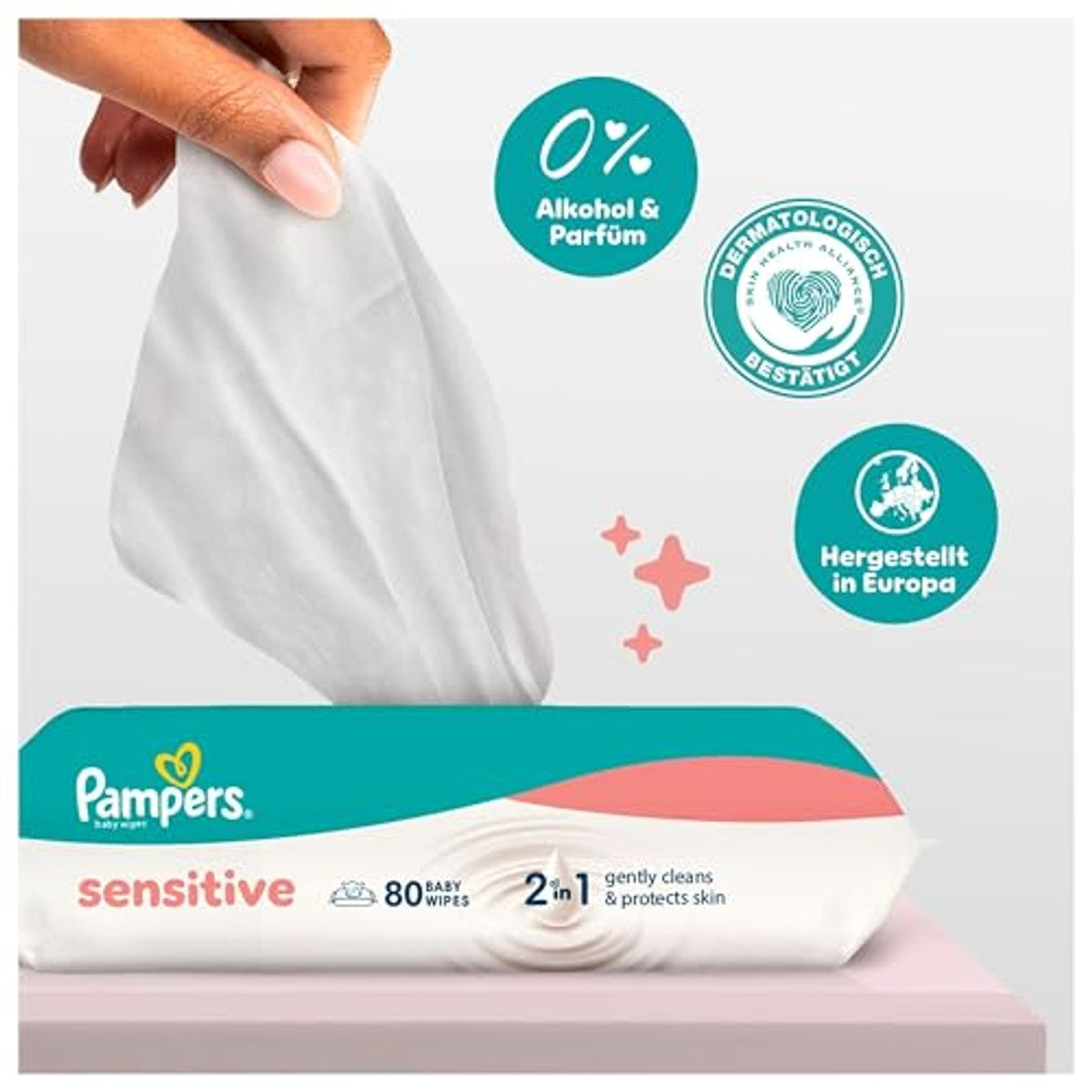 Pampers Sensitive babydoekjes 960 stuks – Pampers