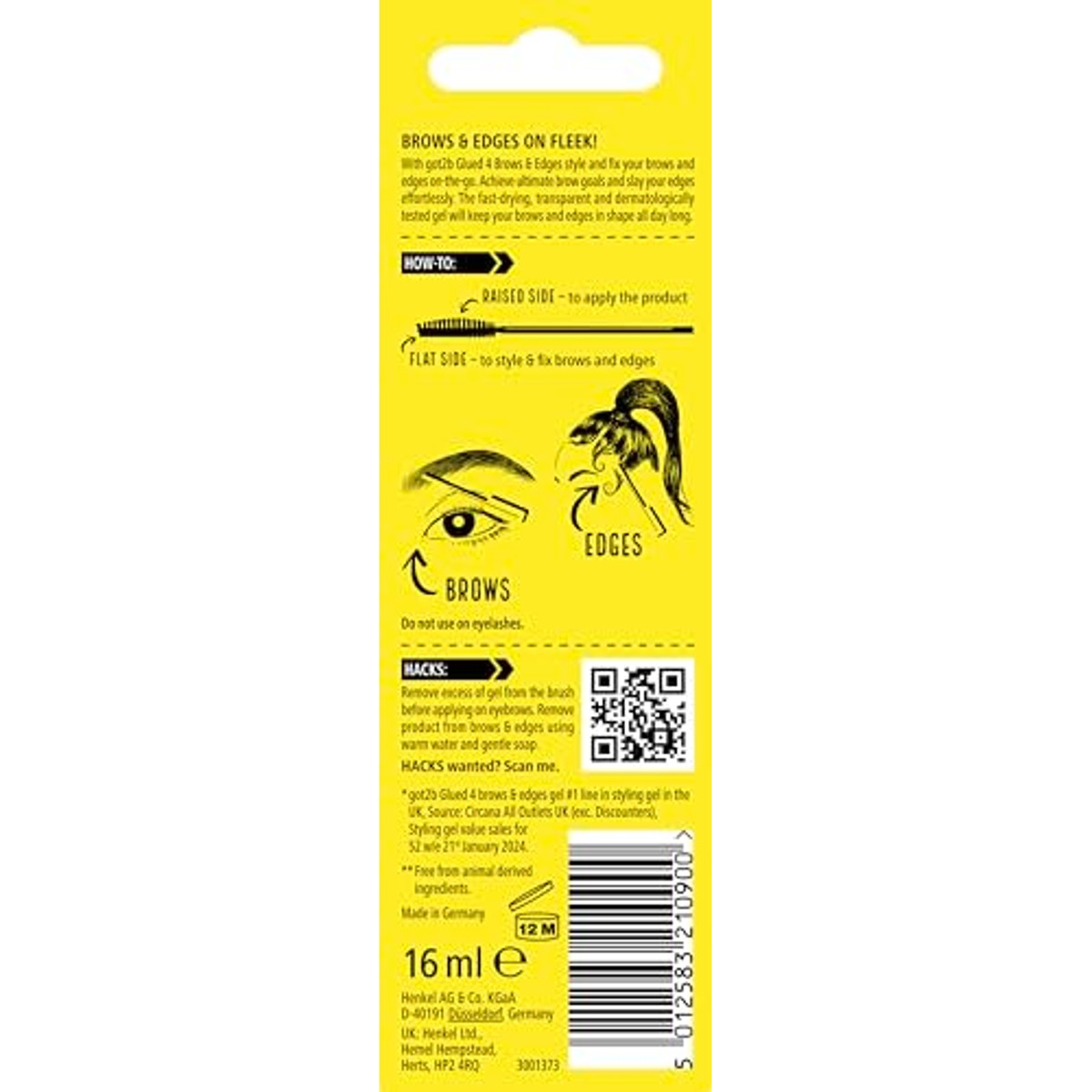 got2b Glued 4 Brows & Edges Gel 2 in 1 6 x 16 ml - Voordeelverpakking