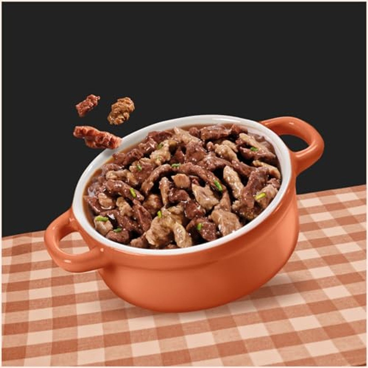 Cesar Landragout Adult 3 x 8 x 150 g schalen met rundvlees, lam, gevogelte, kalkoen en rundvlees stukjes in saus (verpakking van 24 stuks) – Cesar