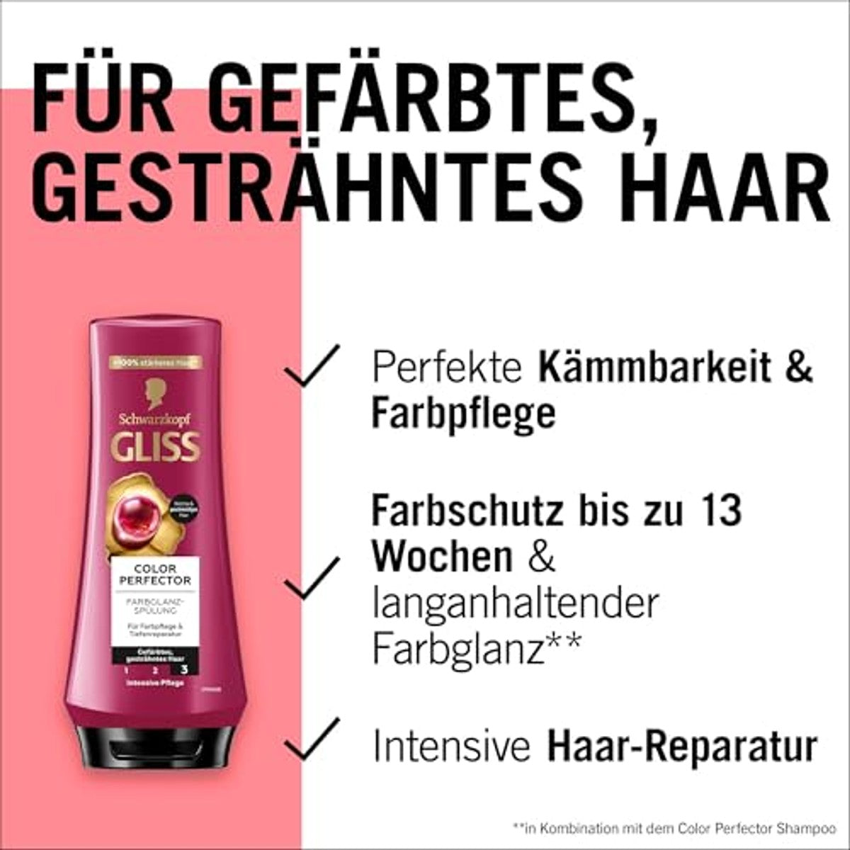 Gliss Kur Color Perfector Conditioner 3 x 200 ml - Voordeelverpakking