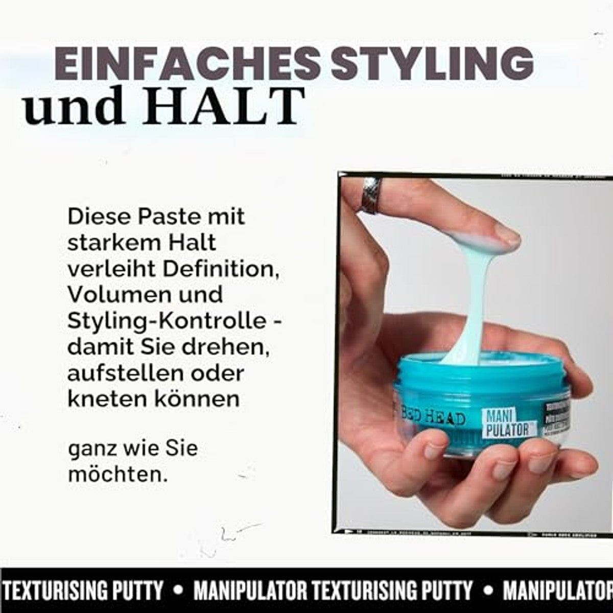 TIGI Bed Head Manipulator Textuurpasta 57 g - 6-pack