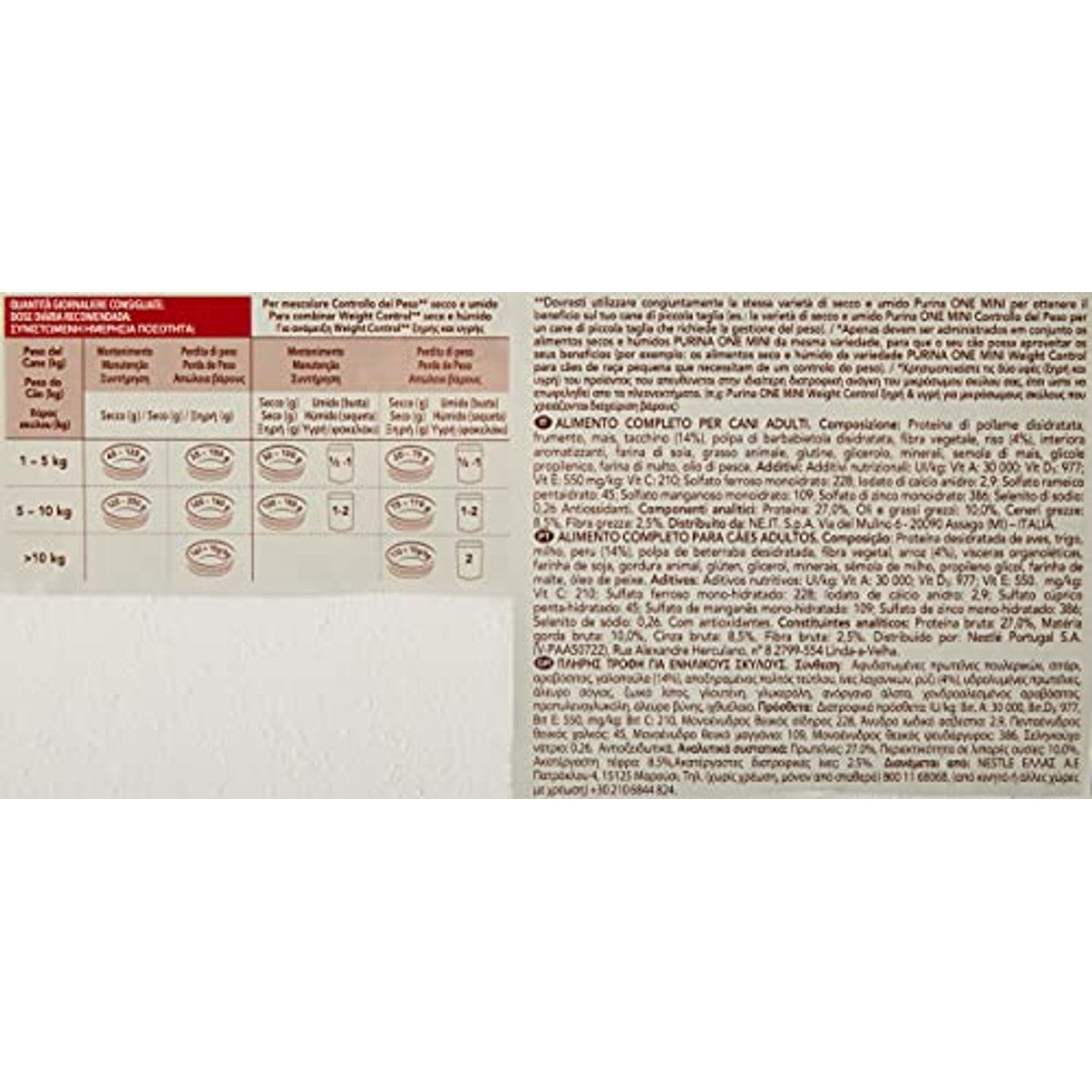 Purina One Mini Gewichtscontrole hondenvoer kalkoen 8 x 800 g - 3-pack