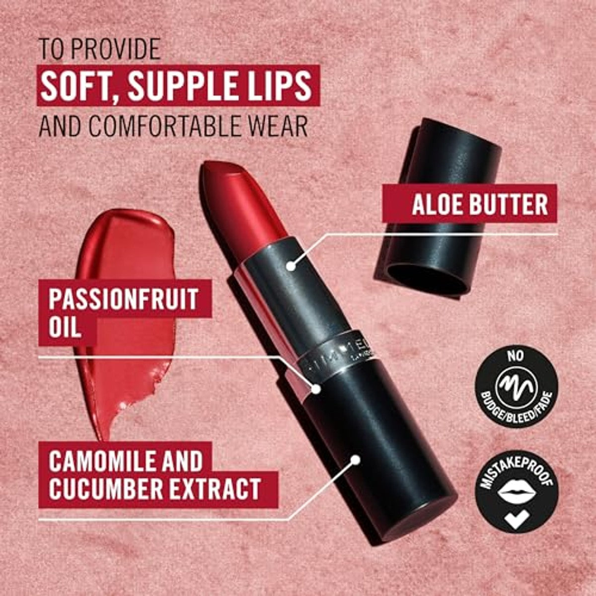 Duurzame afwerking Bullets (Satijn) - 320 Silky Beige – Rimmel London