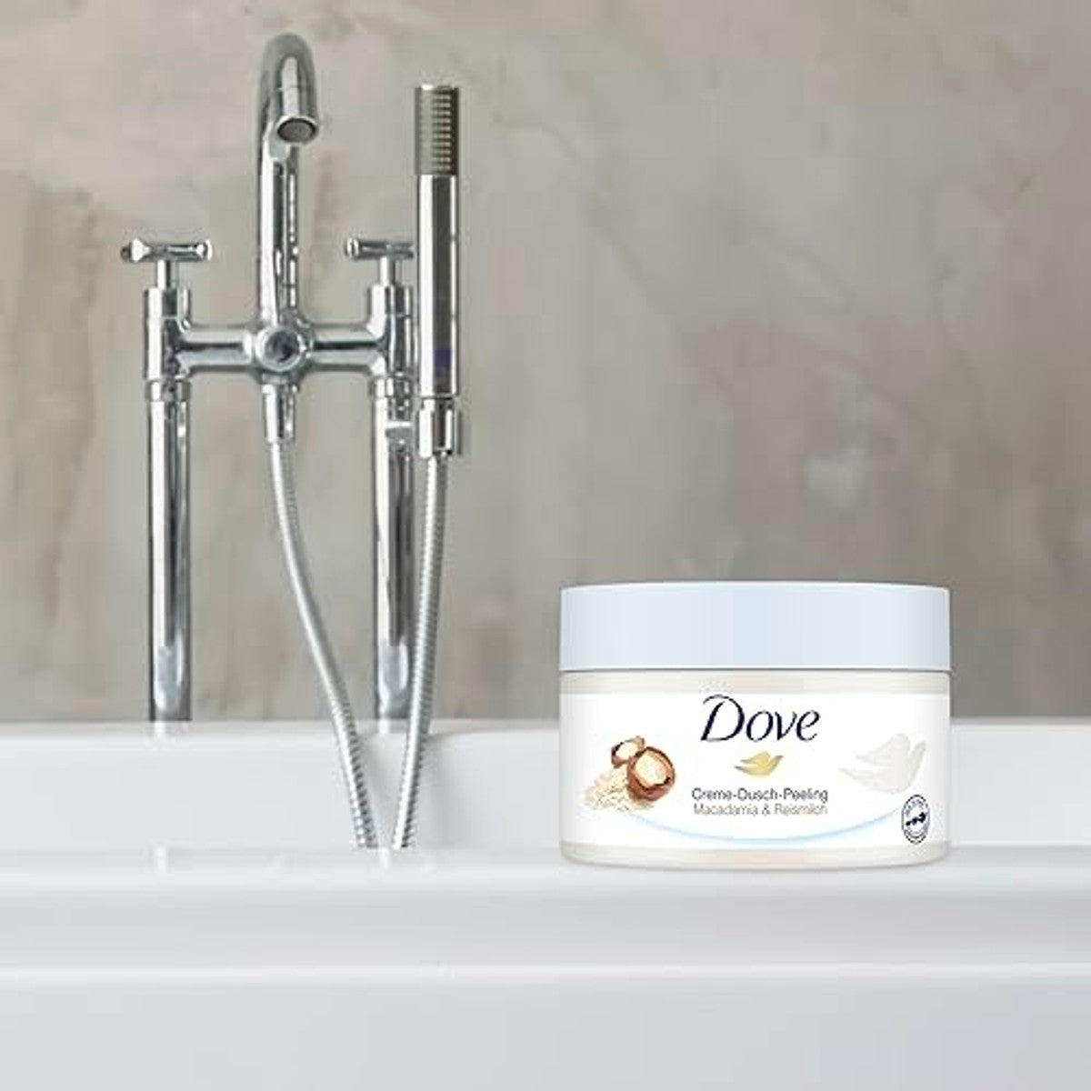 Dove Crème-douche-scrub Macadamia & rijstmelk 4 x 225 ml – Dove