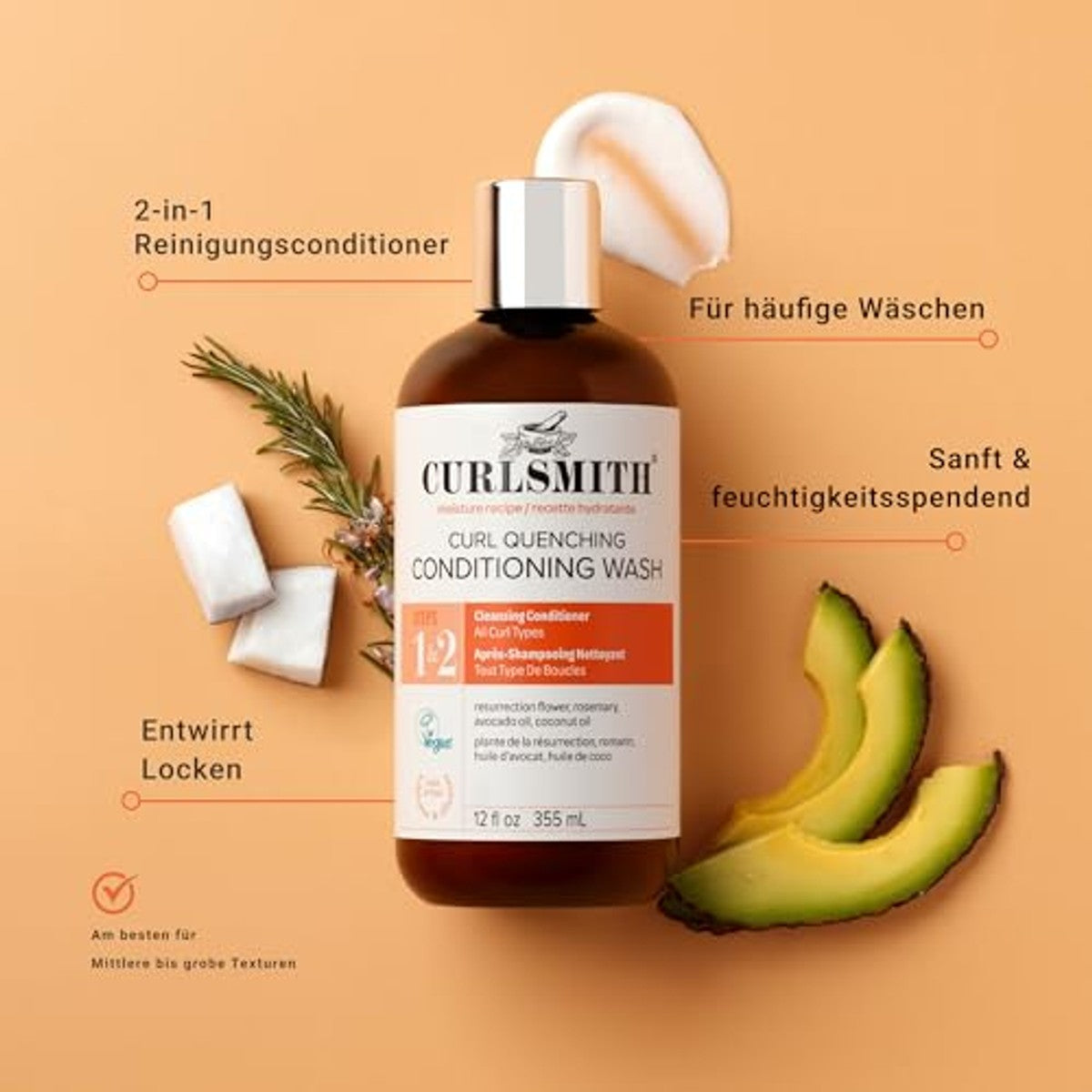 Curlsmith Curl Quenching Conditioning Wash - 6-pack