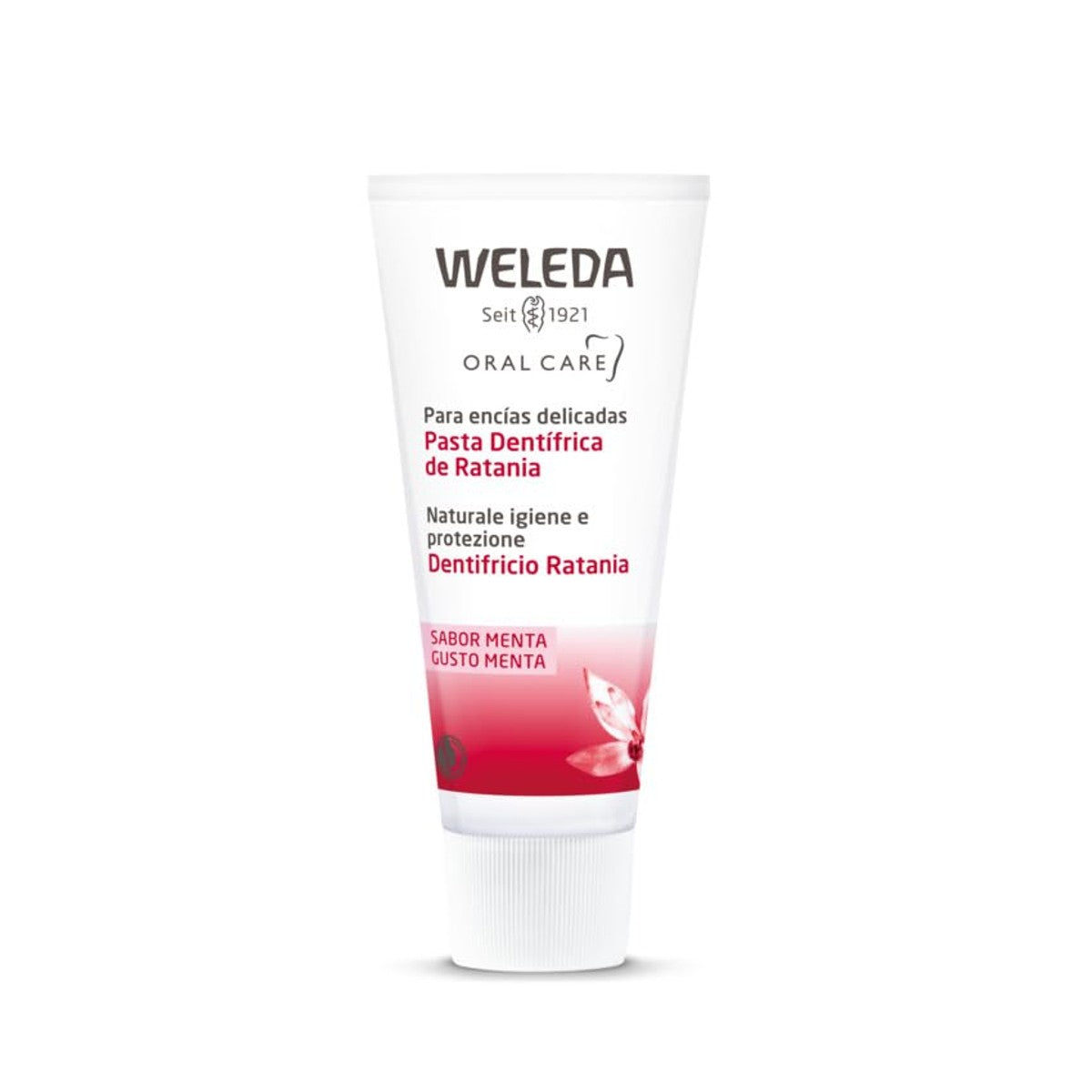 Weleda Rathania Tandpasta zonder Fluoride 75 ml - 6-pack