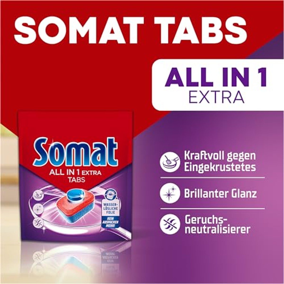 Somat All in 1 Extra vaatwastabletten (26 AW) - 3-pack