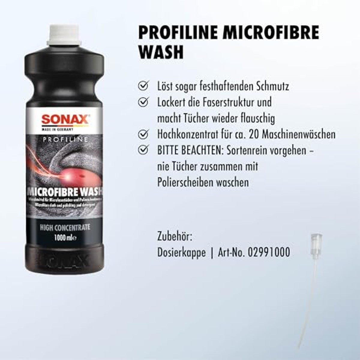 SONAX Profiline Microvezelwasmiddel 6 x 1 liter - Voordeelverpakking