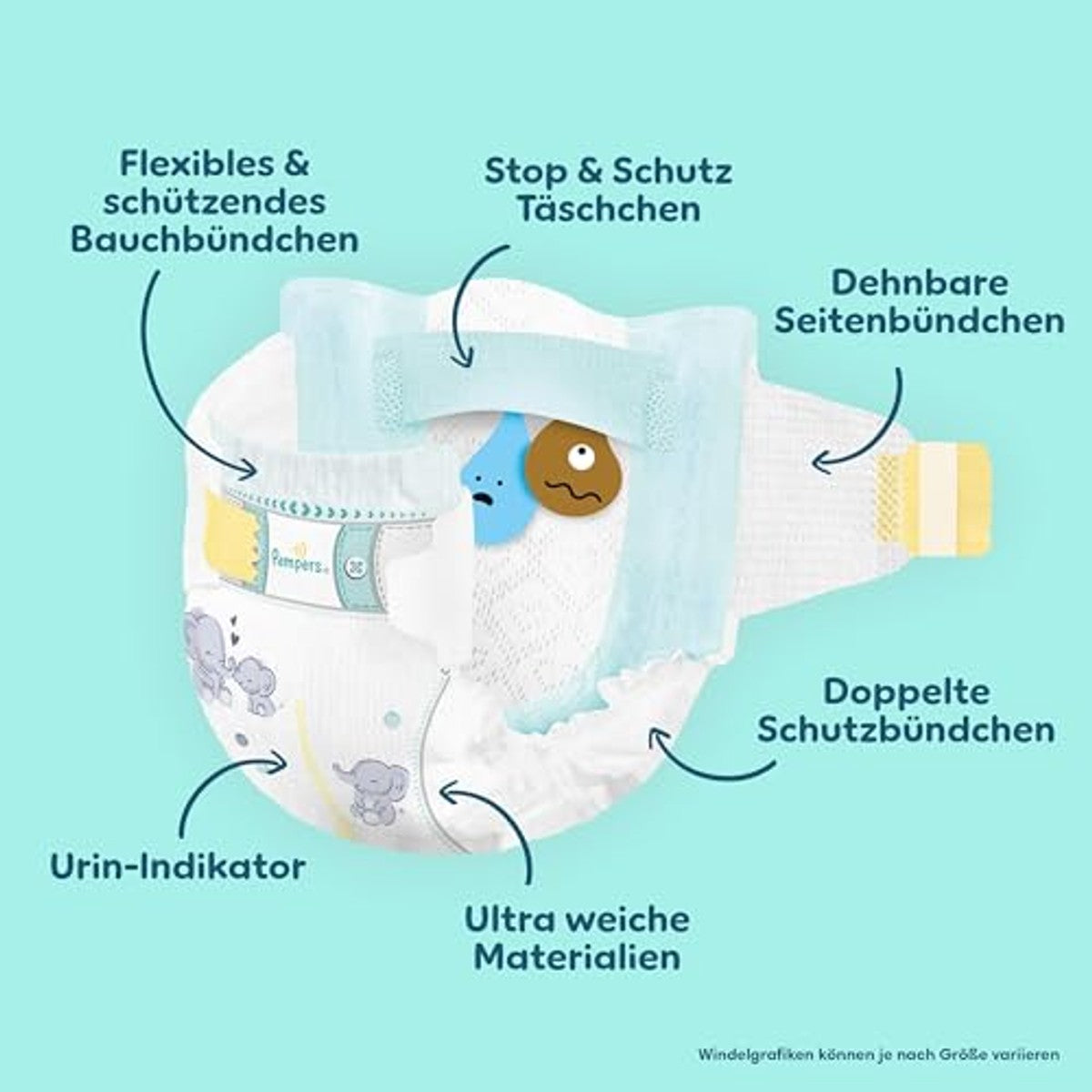 Pampers Premium Protection maat 5+, 148 luiers, 12-17 kg – Pampers
